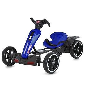 Електрокарт M 6277EBR-4 радіок2,4G, 2мотори35W, 1акум12V4,5AH, EVA, BLUETOOTH, музика, світло, синій - 1 - smarttoys.com.ua