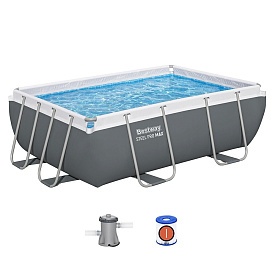 Басейн каркасний BW 56629 фільтр-насос, сходи, тент, кор.,282-196-84 см. - 1 - smarttoys.com.ua