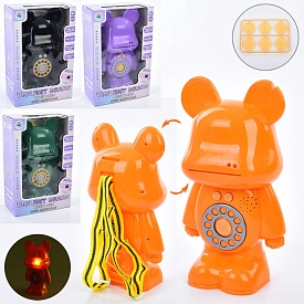 Банківський термінал TZ-56D ведмедик,сейф/скарбничка,відбиток,монети,4 кольори,муз.,світло,бат.,кор. - 1 - smarttoys.com.ua