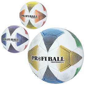 М'яч футбольний 2500-306 (30шт) розмір 5,  ПУ1, ручна робота, 32 панелі, 410-430г, 3 кольори, в пакеті - 1 - smarttoys.com.ua