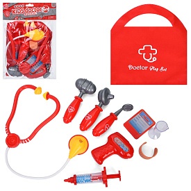 Набір лікаря KJ1941A-3 стетоскоп, мед. інструменти, сумка, пак.,, 18-26-4см - 1 - smarttoys.com.ua