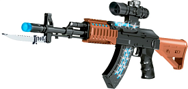 Автомат світло-звуковий ZIPP Toys AK47 к:чорний - 1 - smarttoys.com.ua