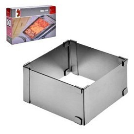 Форма для випікання та формування торта розсувна "Квадрат" 10-18*5см, R89548 - 1 - smarttoys.com.ua