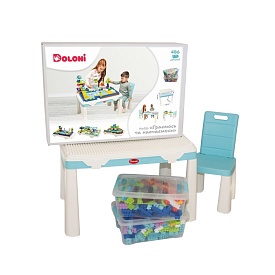 Набір "Граємось та навчаємось" конструктор 486 деталі, стіл та стілець - 1 - smarttoys.com.ua