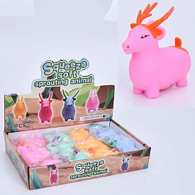 Іграшка MS 4142 антистрес, оленя, борошно, 4 кольори, кул., 12 шт. в диспл., 34-22-6 см. - 1 - smarttoys.com.ua