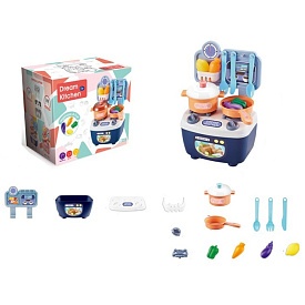 Кухня 771-7 плита, продукти, посуд, 10 предм., кор., 18,5-19-12 см. - 1 - smarttoys.com.ua