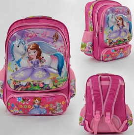 Рюкзак шкільний С 43570 (50) 1 відділення, 3 кишені, 3D принт, м'яка спинка, в пакеті - 1 - smarttoys.com.ua