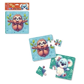 Гра розвиваюча Vladi Toys м'які пазли "Лінивець та коала" VT1102-40 - 1 - smarttoys.com.ua