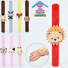 Браслет SBR228-29 тварина, плюш, мікс видів, кул., 8-24,5-2 см. - 1 - smarttoys.com.ua