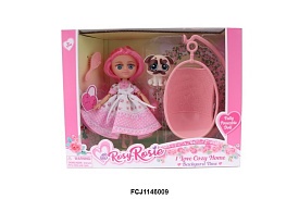 Лялька RR003 шарнірна, гойдалка-кокон, тварина, гребінець, кор., 26-20,5-7,5 см. - 1 - smarttoys.com.ua