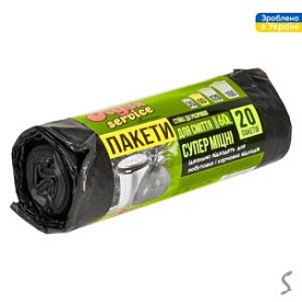 Пакети для сміття надміцні 60л 20шт/уп 60*70см., KS-1022 - 1 - smarttoys.com.ua