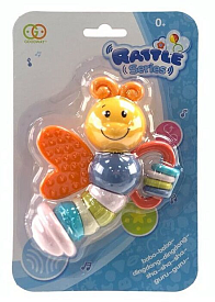 Брязкальце G 19 (72/2) гумові елементи, намистини, на листі - 1 - smarttoys.com.ua