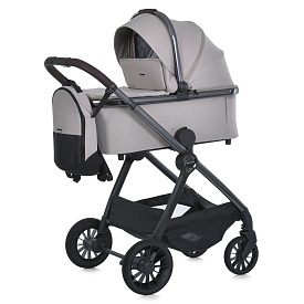 Візок універсальний 2в1 ME 1183 RIVIERA Cloud Beige люлька+прогул.блок,рюкзак,дощовик,моск.сітка,беж - 1 - smarttoys.com.ua