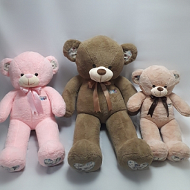 Ведмідь з гобеленом великий 120см - 1 - smarttoys.com.ua