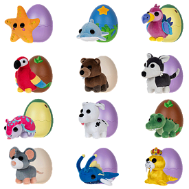 М’яка іграшка-сюрприз в яйці ADOPT ME! S2 - КУМЕДНІ ЗВІРЯТКА (12 видів, в асорт.) - 1 - smarttoys.com.ua
