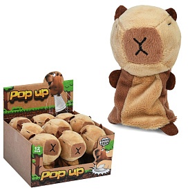 Фігурка CL-946A (108шт) капібара, 10см, стрибун, плюш, 9шт в дисплеї, 18-19,5-15см - 1 - smarttoys.com.ua