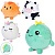 М'яка іграшка PE0609-10-11-12 4 види, кул.,13 см. - 1 - smarttoys.com.ua