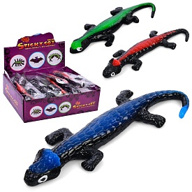 Фігурка TD2023141 ящерка, антистрес, тягнеться, 3 кольори,кул., 40 шт. в диспл., 24-8-21 см. - 1 - smarttoys.com.ua