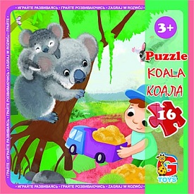 LZ07 Пазли ТМ "G-Toys" із серії "Зоопарк", 16 ел. - 1 - smarttoys.com.ua