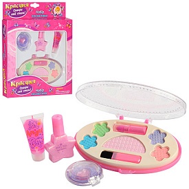 Косметика 2057 тіні, помада, пензлик, футляр, лак, блиск, кор., 21-26-3 см. - 1 - smarttoys.com.ua