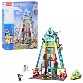 Конструктор SLUBAN M38-B1396  міська серія, будівля 47,8см,фігурки,машина,1131дет,кор.42,5-62-12,5см - 1 - smarttoys.com.ua