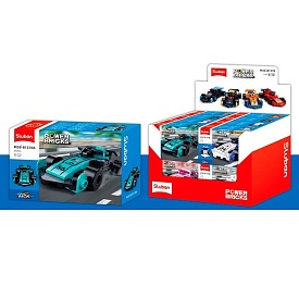 Конструктор SLUBAN M38-B1378 гоночна машина,інерц.,від50дет, кор.,16шт.(8видів)в диспл.,28,5-19,5-19 - 1 - smarttoys.com.ua
