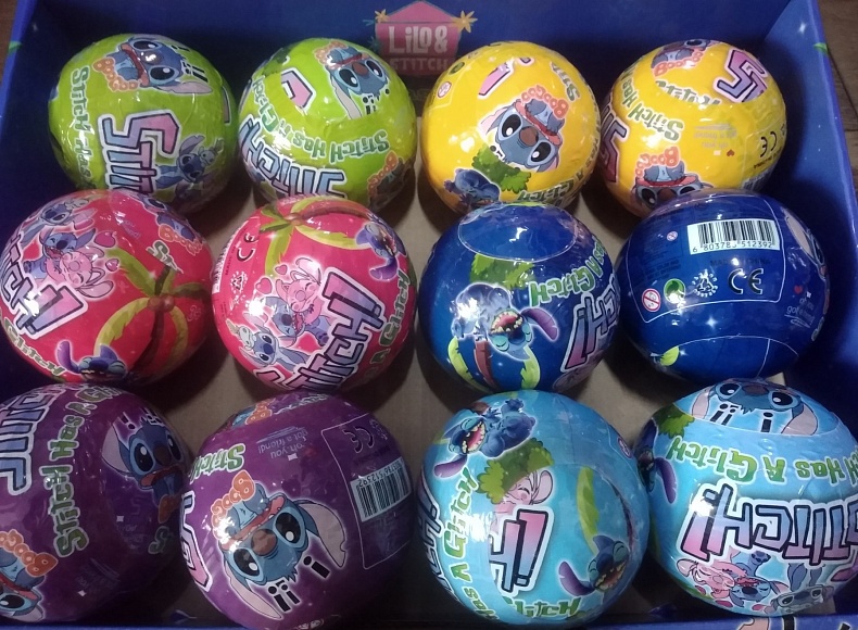 Куля Stitch, Pokemon, Стіч, Покемон, 12 шт в коробці, ціна за 1 шт. - 2 - smarttoys.com.ua