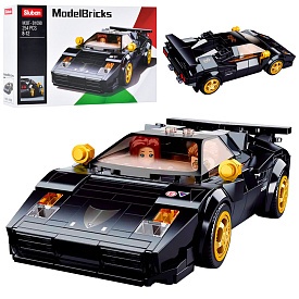 Конструктор SLUBAN M38-B1098 "Model Bricks": Машинка чорна, 254 дет. - 1 - smarttoys.com.ua