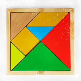 Дерев’яна гра C 53755 (100) "Трикутники", 7 елементів, у плівці - 1 - smarttoys.com.ua