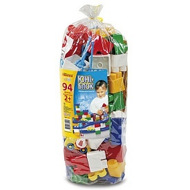 Конструктор дитячий "Юні-блок" (94 дет.) паяний кульок - 1 - smarttoys.com.ua