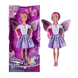 Лялька 8648 C (72) висота: 30 см, шарнірні з’єднання рук, голова і руки: гума, тіло і ноги: пластик, знімний одяг та взуття, крила, в коробці - 1 - smarttoys.com.ua