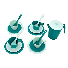 Набір посуду кавовий "Релакс" 17 ел. в сумці (ціан), Tigres - 1 - smarttoys.com.ua