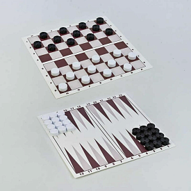 Набір дитячий "Шашки + нарди" (1 набір) арт 034/6  Бамсик - 1 - smarttoys.com.ua