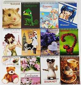 Блокнот на спіралі А6 48стор., арт. 00107 - 1 - smarttoys.com.ua