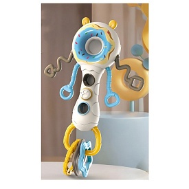 Брязкальце 621 пончик,прорізувач,текстурні деталі,рухлива кнопка,спінер,рухл. деталі,кор.,12,5-21-4с - 1 - smarttoys.com.ua