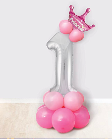 Набір з куль з цифрою "1" рожевий - 1 - smarttoys.com.ua