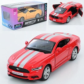 Машина AS-3101 АвтоСвіт,Ford Mustang 2015,мет.,інерц.,відч. двері,гум.колеса,2кольори,кор.,15,5-7-7с - 1 - smarttoys.com.ua
