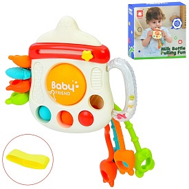 Гра 20685 пляшечка,11см,рух.дет, прорізувач,брязкальце,рух.кнопка,м'які кн.в кор-ці, 12-11-3,5см - 1 - smarttoys.com.ua