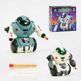 Робот "Захисник" 30955 (72) “TK Group”, ОЗВУЧУВАННЯ УКРАЇНСЬКОЮ МОВОЮ, LED-підсвічування, пісні, режим демонстрації, парогенератор, стріляє присосками, в коробці - 1 - smarttoys.com.ua