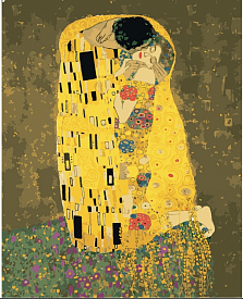 Набір для розпису по номерах. Люди "Поцілунок 2, Густав Клімт" 40*50см - 1 - smarttoys.com.ua