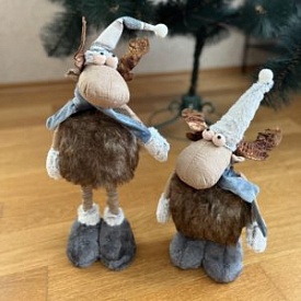 Фігура новорічна "Happy Elk" 64см (ноги-телескоп) R30915 - 1 - smarttoys.com.ua