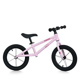 Біговел дитячий 14 д. MBB 1045-14-3 2 колеса гума, алюм. рама, рожевий - 1 - smarttoys.com.ua