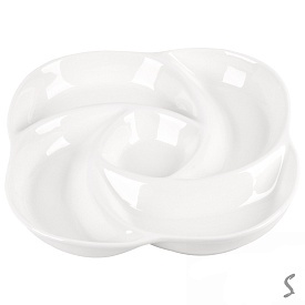 Мінажниця порцеляна "Petal" 26.5*26.5*3см MC4278-12 - 1 - smarttoys.com.ua