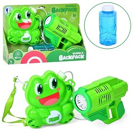 Мильні бульбашки P81898 пістолет з балоном (жабка), запаска, бат., кор., 35,5-24-9 см. - 1 - smarttoys.com.ua