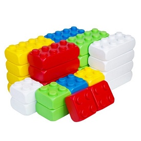 « Mega Brick Bamsic №3» арт. 115/26. Набір дитячий. Бамсик ( 4 кнопки 10 шт, 8 кнопок 20 шт) - 1 - smarttoys.com.ua