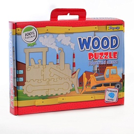 Дерев'яний пазл "Трактор 2" - 1 - smarttoys.com.ua