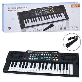 Синтезатор R669 37клавіш,42,5-16см,мікрофон,запис,демо,8тон, регулятор гучності, на бат.43,5-16-5см - 1 - smarttoys.com.ua