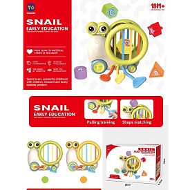 Гра RT7502 равлик, на колесах, грані-резинки, фігурки 5шт., рух./текстурні деталі,2кольори,кор. - 1 - smarttoys.com.ua