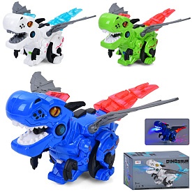 Динозавр M8018-74 їздить/танцює, пара/дим, 3 кольори, муз., світло, бат., кор., 22-12,5-11 см.  - 1 - smarttoys.com.ua