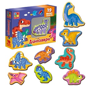 Набір магнітів "Динозаври" VT3106-23 (укр) - 1 - smarttoys.com.ua